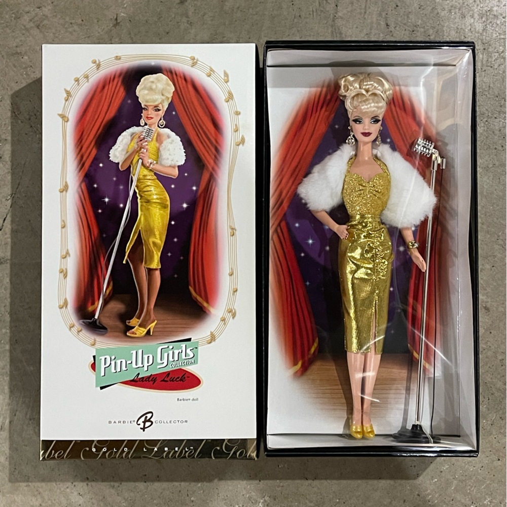 Vintage Mattel Lady Luck 2006 Barbie Doll Pin-up Girls Collection